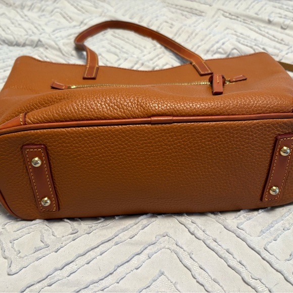 Dooney & Bourke Tan Leather Tote Bag - Picture 3 of 5